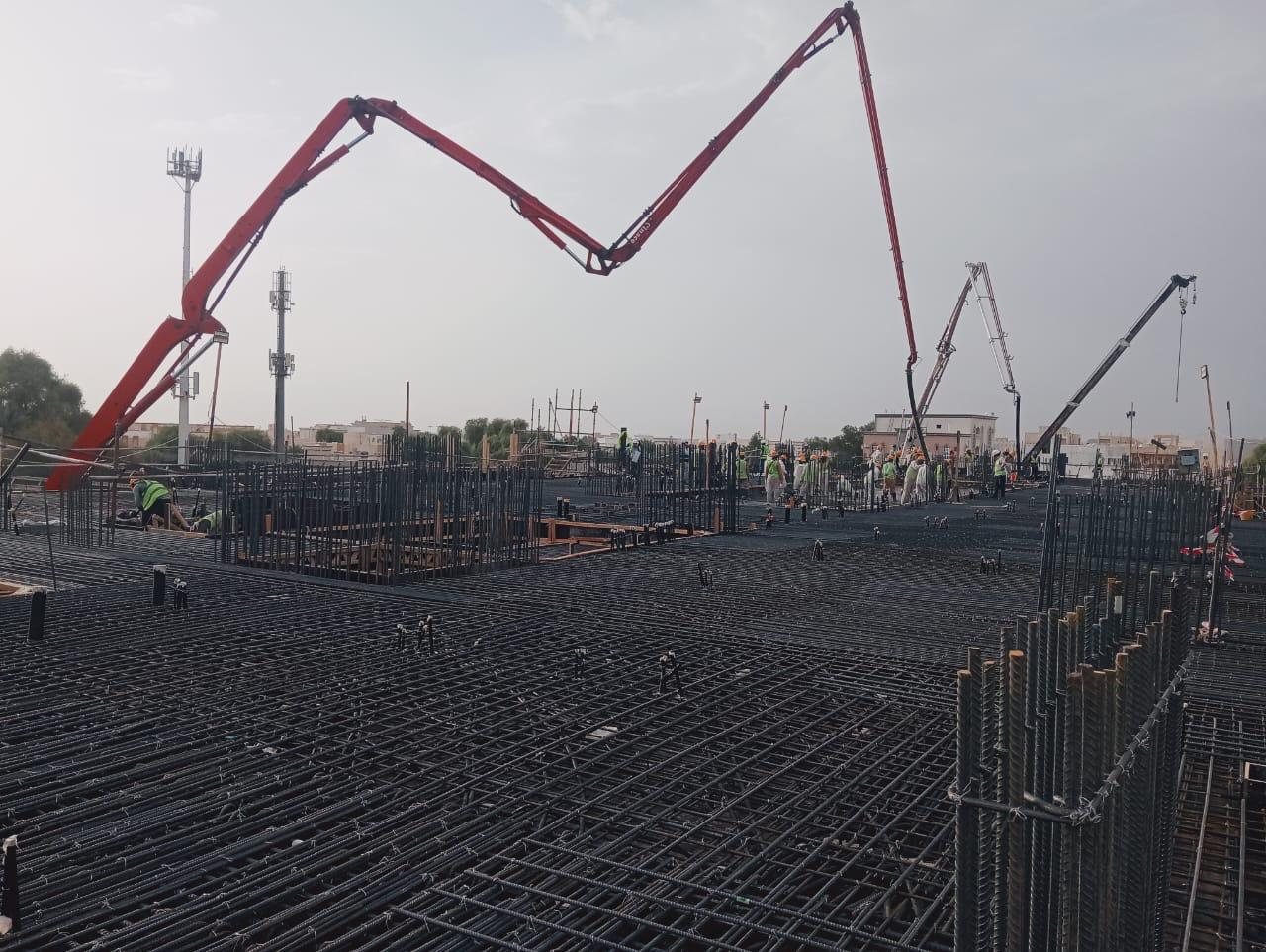 Concrete pumping operation